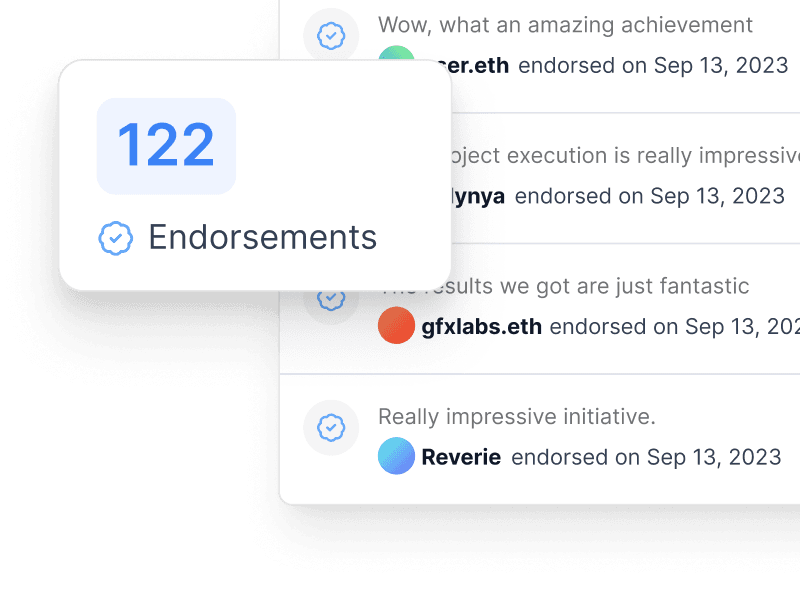 Endorsements & Reputation
